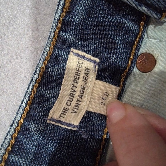 Madewell The Curvy Perfect Vintage Jean 26P Petite High Rise Tapered Medium Wash - Picture 7 of 12